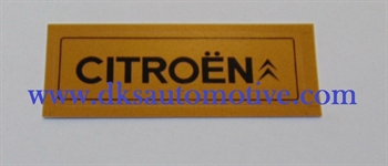 SCRITTA ADESIVA CITROEN PORTELLONE POSTERIORE (COLOR ORO)