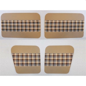 SET 4 PANNELLI PORTE SCOZZESI BEIGE RENAULT 4