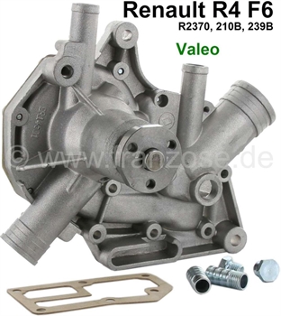 POMPA ACQUA RENAULT (TOP QUALITY) R4F6 (1108ccm)